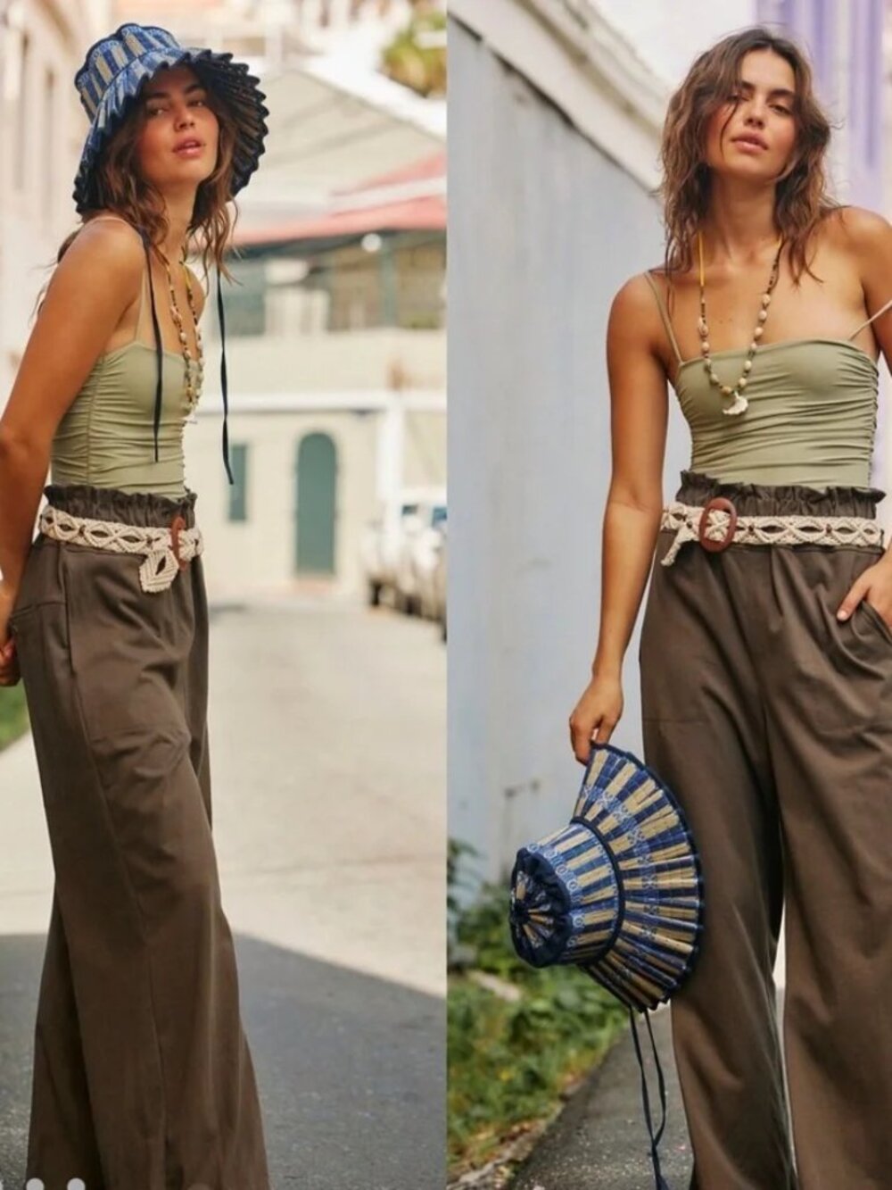 NWOT Free People Beach Palma Pants Brown size- MEDIUM